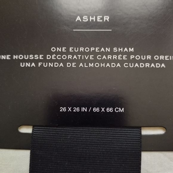 Ralph Lauren One (1) ASHER Euro Sham Ivory off white 26 x 26 Quilted Cotton - Picture 4 of 8